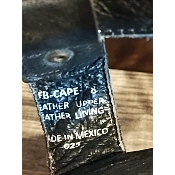 Freebird by Steven Fb Cape Womens Sandals Size 8 Black Leather Buckle Block Heel - Picture 4 of 9